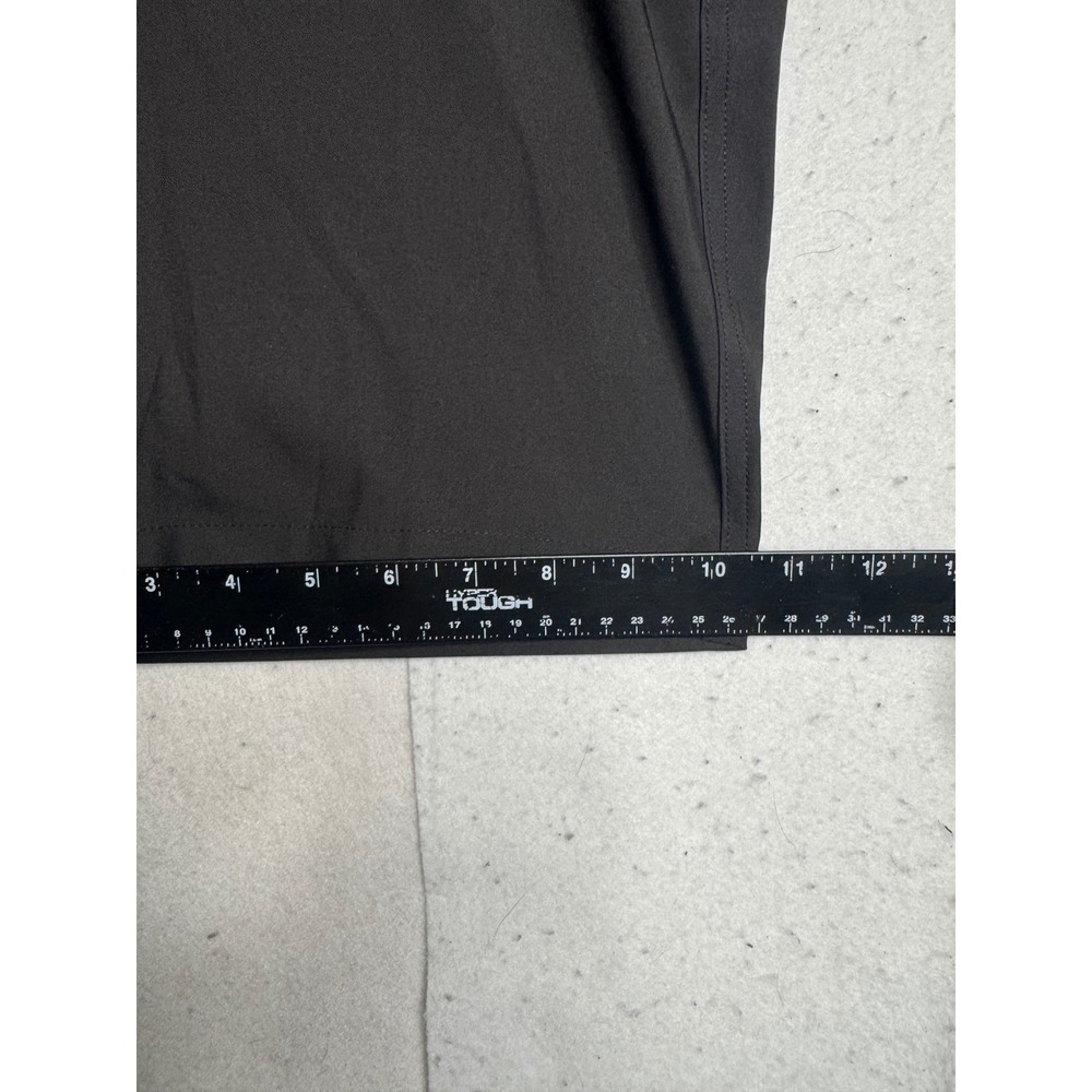 Greg Norman Mens Black Performance Golf Shorts Size 32 Stretch Flat Front Shark - Picture 4 of 12